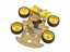Single Tier 4WD Robot Clear Acrylic Chassis Kit with 4 Wheels, Motors and Encoder [BMT 4WD ROBOT CHASSIS KIT CLEAR]