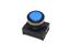 Push Button Actuator Switch Illuminated Latching • Blue Flush Lens • Black 30mm Bezel. Consists of 02HP.A, TO2-AC-CA.F4, TO2-AC-FI.F and TO2-AC-FR.L7 [P301LB]