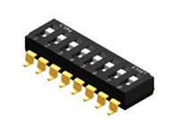8 Way DIP Switch SMD Pitch=2,54mm Gull-wing [DMR-08T]