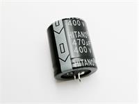 Large-Can Snap-In Electrolytic Capacitor • Lead Space: 10mm • Radial • Case Size: φD 35mm, Height 45mm • 470µF • ±20% • 400V [470UF 400VR LPW]