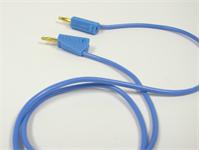 2mm Test Lead • Stackable Plug Gold plated • 10A 50V • 0.45 meter Length • Blue [KLG2-45 BLUE]
