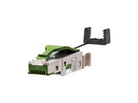 Profinet Pro Industrial RJ45 Connector Fully Shielded CAT5 2 Pair E-DAT IDC Termination for Solid/Stranded Wire 26 - 22AWG 180 Degree Cable Entry- 8,5mm MAX OD [1401405012PI]