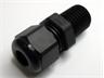 Polyamide Cable Gland M12X1.5 Elongated for Cable 3-6.5mm Black in Colour [CGP-M12X1,5L-03-BK]