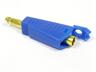 4mm Stackable Gold Plated Banana Plug • 19A 50V • Blue [KAG4 BLUE]