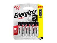1.5V AAA Alkaline Battery Energizer (6 per pack) [LR03BP6K-ENERGIZER]