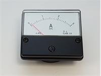 Panel Meter, measuring DC Amps with Range 3A and Shank 52mm with face Size 70x60mm [PM1 3ADC]