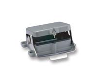 Bulkhead Housing Metal with 1 Locking Lever & Plast Cover Top Entry For "48B" Series. IP65 09300480301 [H48B-BK-1L/S-CV]
