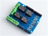 Compatible with Arduino UNO. 4 Channel Relay Shield [BDD 4 CHANNEL RELAY SHIELD]