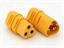 MT30 Battery Connector Compact 3pole 30A - Cable End Polarized Male/Female 2MM Gold Plated Bullet Terminals W/Snap-On Insulator [RC-MT30 CONNECTOR PAIR]