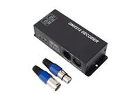 DMX512 RGB Decoder : Input Voltage 12 - 24VDC. 4 Channels - 8A/Channel (16A Maximum Total For The Decoder) [LED DMX512 4CH RGBW CONTROLLER]