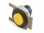 Push Button Actuator Non-Illuminated Momentary • Yellow Raised Button • Black 35mm Flush Bezel [PB352MY]