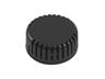 ABS Plastic Miniature Enclosure - Snap-Fit / Wall-Mount Round 45x20mm Vented IP30 - Black [1551V11BK]