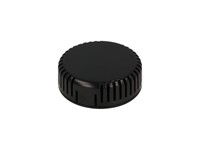 ABS Plastic Miniature Enclosure - Snap-Fit / Wall-mount Round 60x20mm Vented IP30 - Black [1551V12BK]