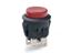 Ø 23mm DPST - Round Bezel Push Button Switch with On/Off 12VDC Lamp Latch; Rating : 10A-250VAC, Fast-On : 4.75Typ in Red (illu) [LC2107KDET3B]