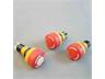 Emergency Push Button 25mm Round Rotary Release 1 N/O-N/C Plug 24V LED IP65 [PBME25TRP-L24-65]