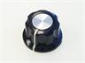 Plastic Screw Type Control Knob • Black • Shaft Hole Size : 6.4mm [KNOB16-0017]