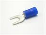 Insulated Fork Terminal Lug • 4mm Stud • for Wire Range : 1.17 to 3.24 mm² • Blue [LF25004]
