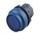 Push Button Actuator Illuminated Latching • Blue Lens • Blue 30mm High Bezel [P304LBB]