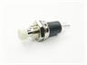 Miniature Push Button Switch • Momentary • Form : SPST-0-(1) • 3A-125 VAC • Solder-Lug • White-Button • Round Actuator • PTM [R18-29A3 WHITE]