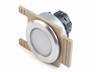 Push Button Actuator Illuminated Latching • White Flush Lens • Aluminium 35mm Flush Bezel [P351LWA]