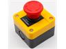 Mushroom Cap 1N/O 1N/C Emergency Stop Push Button Switch in IP 65 Box. AC 380V10A [CMU EMERGENCY SWITC IN ENC NO/NC]