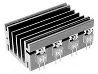 Special Heatsink • pattern Drilled • Rth= 3.8 K/W • Length : 75mm • Black Anodised surface [SK68-75SA]