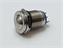 12mm Vandal Proof Stainless Steel IP67 Push Button Switch Flat Button with 1C/O Latch Operation and 100mA-12VDC Rating [AVP12D-L2S]