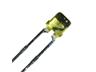 LED Transparent Cylindical 3mm Yellow 1MCD [L-1334YT]