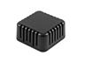 ABS Plastic Miniature Enclosure - Snap-Fit / Wall-Mount 40x40x20mm Vented IP30 - Black [1551V1BK]