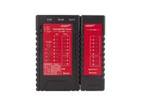 PoE Tester and Cable Tester, RJ11 / RJ12/ RJ45, Checks Shorts on Wiring, Crosswires, Or Open Cable. Detects PoE, Identifies Standard 802.3 AT or AF. (Requires 1X 9V Battery, Not Supplied) [NF-468S NETWORK CABLE TEST+POE]