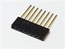 2.54mm PCB Socket Connector • 6 way in Single Row • Straight Pins 15mm Length • Tin Plated [705060-15MM]