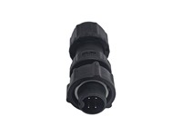 Circular Connector Plastic IP67 Waterproof Bayonet Lock Male Cable End Plug 4 Pole 5A/250VAC 4,5-6,5mm Cable OD -40 - 105° [DF04MCC-KLS7001]
