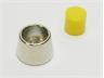Yellow Round Cap and Dress Nut for 87 Series Switch [CV4 YELLOW]