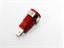 4mm Safety Panel Mount Banana Socket with 6,3mm Fast-On Terminal [XY-2620E RED]