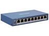 HIKVISION DS-3E1309P-EI IEEE 802.3at/af Standard for PoE ports, 8 Port Fast Ethernet Smart PoE Managed Switch, 8 × 100 Mbps PoE RJ45 Ports, 1 × Gigabit Network RJ45 Port [HKV DS-3E1309P-EI]