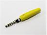4mm PVC Inline Banana Plug in Yellow [XY-LAS20E YLW]