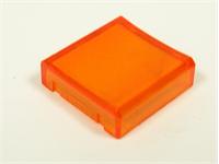 18x18mm Orange Square Translucent Sealed Lens IP65 [TS1818OR]