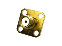 Coaxial SMA Female Panel Mount Connector 50 ohm Solder [32K401-200]