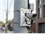 Pole Mounting Bracket, with Face Plate 18cm x 15cm . 2 x Stainless Steel Clasps. [CCTV BRACKET SS CLASP POLE MOUNT]