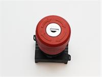 PB Emergency Actuator Latching - Key Reset - Red Push Button - 22mm Panel Cut Out [PBME317KR]