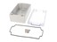 Polycarb Enclosure 160x90x60mm Clear Lid Grey Body IP66 [1554J2GYCL]