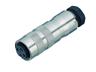 4 way Female Cylindrical Cable Connector with Screw Lock and Shield Ring [99-5610-15-04]