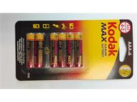 Kodak 1,5V Max AAA Alkaline Battery *6 per pack * [LR03BP6K-KODAK]