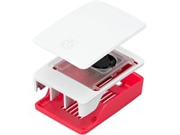 Official Raspberry PI 5B Enclosure Red/White with Fan & Heatsink [RASPBERRY PI 5B ENCL+FAN RW]