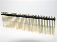 2.54mm 40 way PCB 1 Tier DIL Pin Header Straight Pins Length = 32mm with Gold plated pins [710801-32MM]
