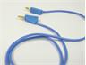 2mm Test Lead • Stackable Plug Gold plated • 10A 50V • 0.45 meter Length • Blue [KLG2-45 BLUE]