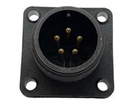 Circular Connector - C-5015 Style 5 Pole Panel Male Square. Flange Shell Size 14S Solder IP67 [CM02E14S-5P]