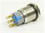 Ø19mm Vandal Proof Stainless Steel IP67 Push Button Switch with 2C/O Momentary Operation and 5A-250VAC Rating [AVP19F-M4S]