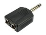 Adaptor 6.3MM Mono Plug to 2 X 6.3MM Mono Socket [ADPT6,3MPL2X6,3MS]