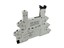 Relay Socket DIN Rail Mount For SIL Relays With Built In Protection Circuit And LED Indicator 12 - 24 VAC/DC - Push-in (Quick Lock) Terminals [41F-1Z-C4-1]